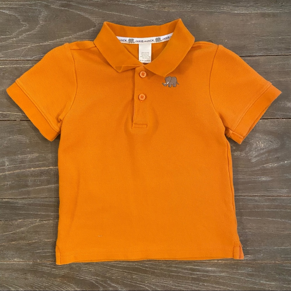 Janie and Jack Orange Polo - 18-24mo